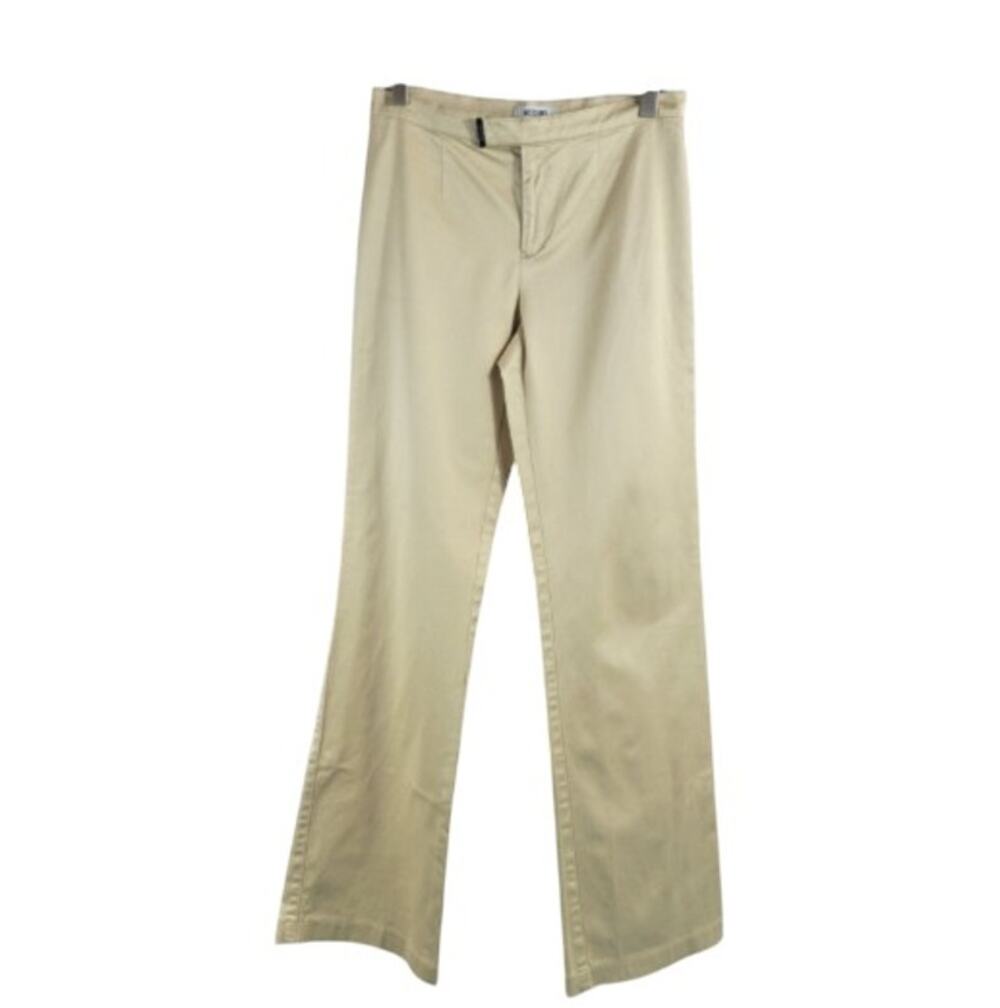 Vintage Y2K Moschino Jeans Donna Flare Pants Khaki Size 6
